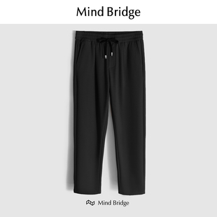 绵羊毛直筒休闲垂感保暖抽绳卫裤 百家好 2025男士 新款 MindBridge