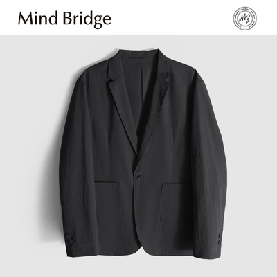 MindBridge【慕尼黑】春夏薄款韩版宽松商务休闲西服透气小西装男
