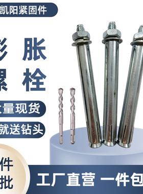 热销整箱膨胀螺丝包邮空调外膨胀螺栓国标F镀锌加长铁膨胀M6M8M10