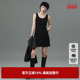新款 TI黑色修身 分割挺括背心裙女收腰显瘦棉感短裙尤缇2025春季