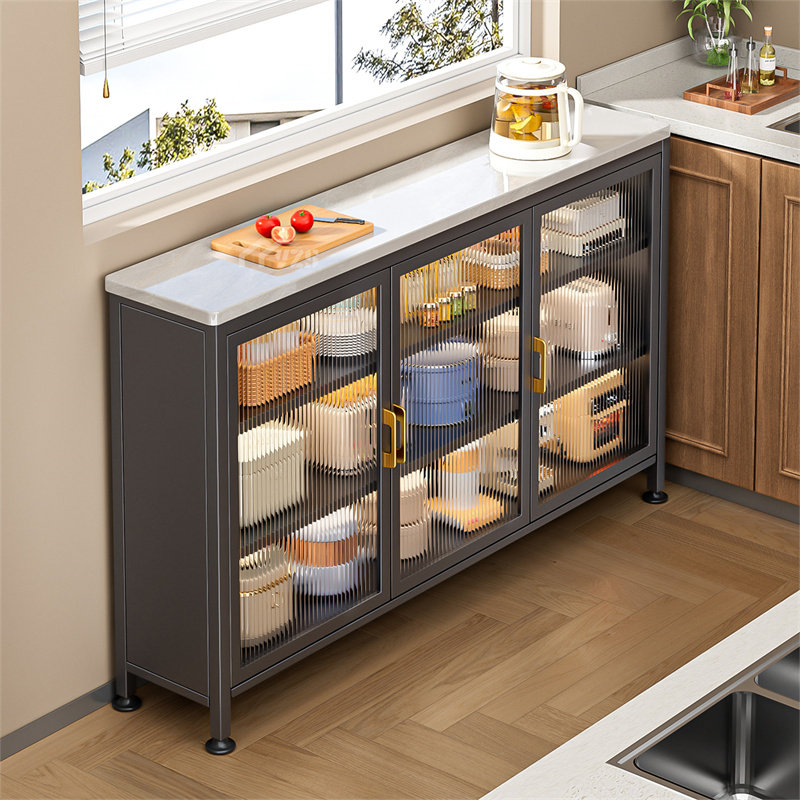 极窄边岩板厨房置物架落地多层多功能锅碗收纳多功能收纳储物柜,收纳整理,整理架/置物架/收纳架,淘宝优惠券,粉丝福利购,淘宝优惠卷