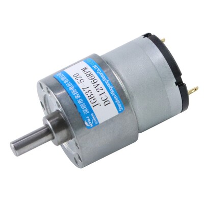 直流减速电机24v12v6v大扭力齿轮JGB37-520小型微型低速电动马达