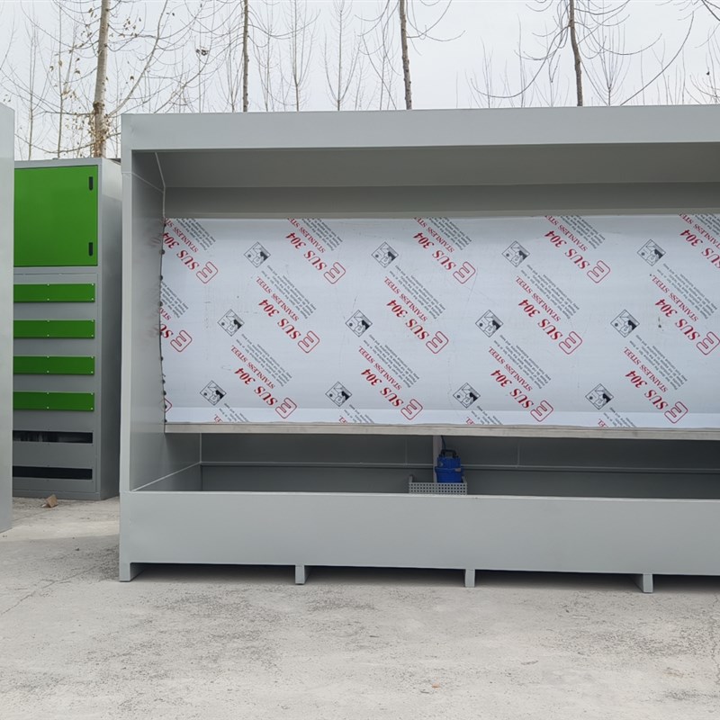 环保型水帘柜家具l喷漆房移动伸缩房打磨房喷漆柜漆雾净化环保设