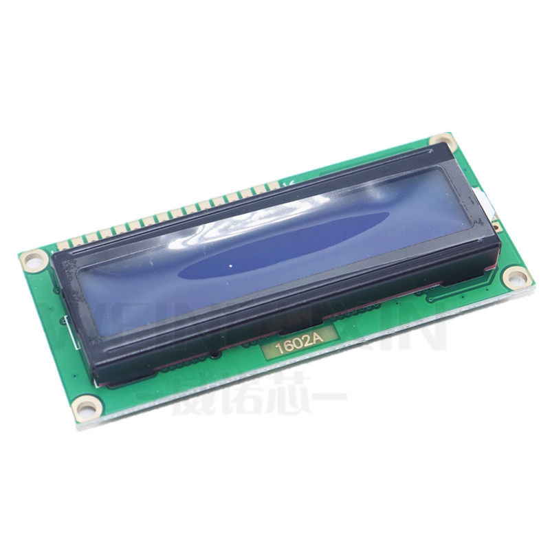 LCD1602A 蓝屏 黄绿屏 带背光1602 5V白字体 液晶显示屏