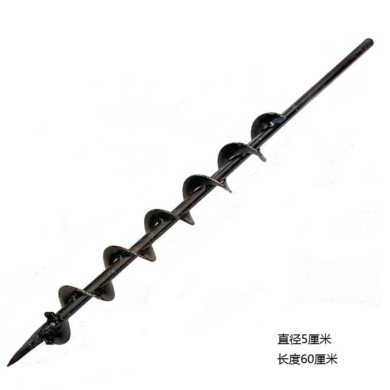 极速大棚打孔电动地钻土钻钻头F钻杆葡萄立柱钻孔钻杆。