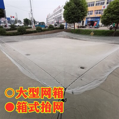 热销尼龙网 鱼网 拉网 养鱼网箱柔软 G白色 抬网 清塘网 防护网