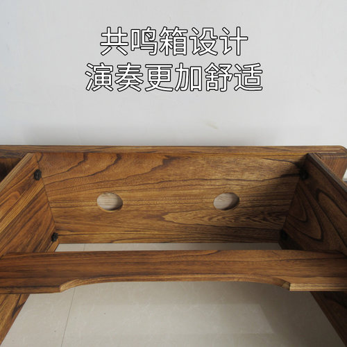 热销伏羲式古琴桌凳专业演奏用琴桌 桐木共鸣箱琴桌便Z携式禅意设