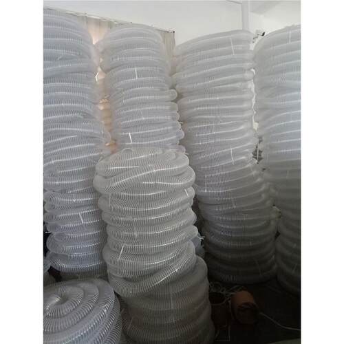 热销pvc透明钢k丝软管通风排烟管木工机械塑料工业吸尘除尘波纹管