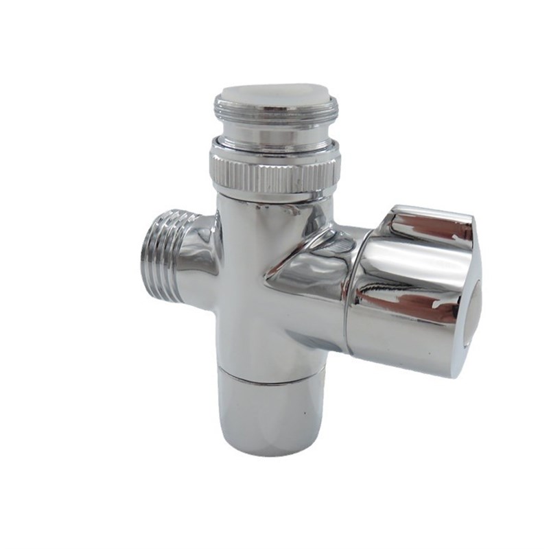 新款洗脸盆水龙头出水嘴三通全自动洗衣机进水管转接头分水阀一进