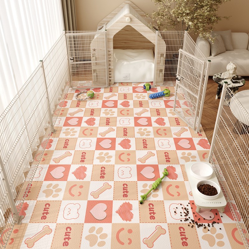 新款宠物防水地毯爬行垫免洗狗狗垫子pvc养猫狗窝围栏免洗防滑垫