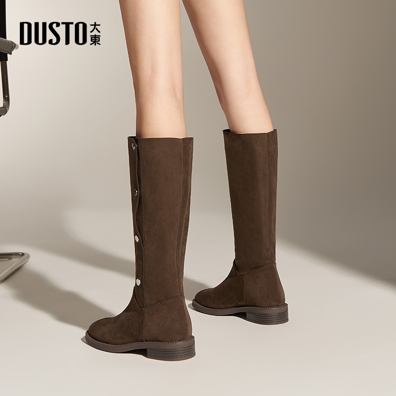 大东官方正品显瘦骑士靴长筒靴