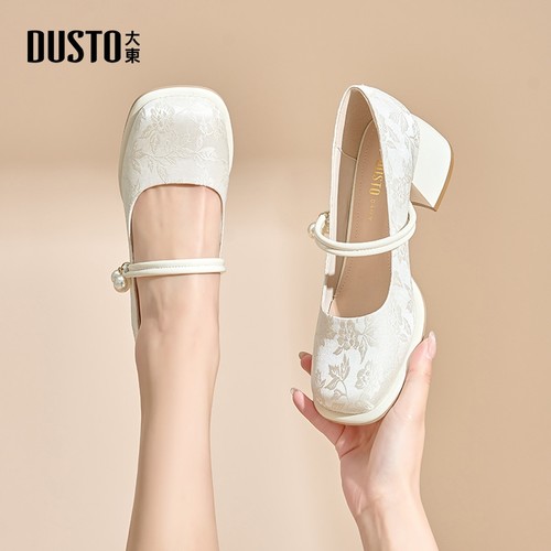 大东官方正品新中式国风玛丽珍鞋