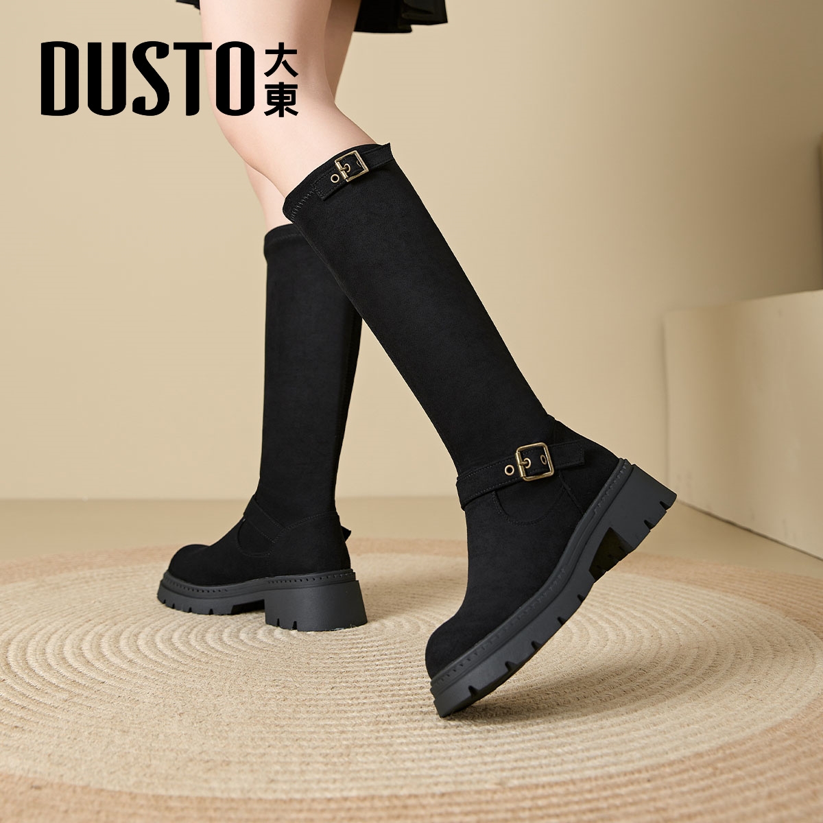 大东女鞋旗舰店长筒靴