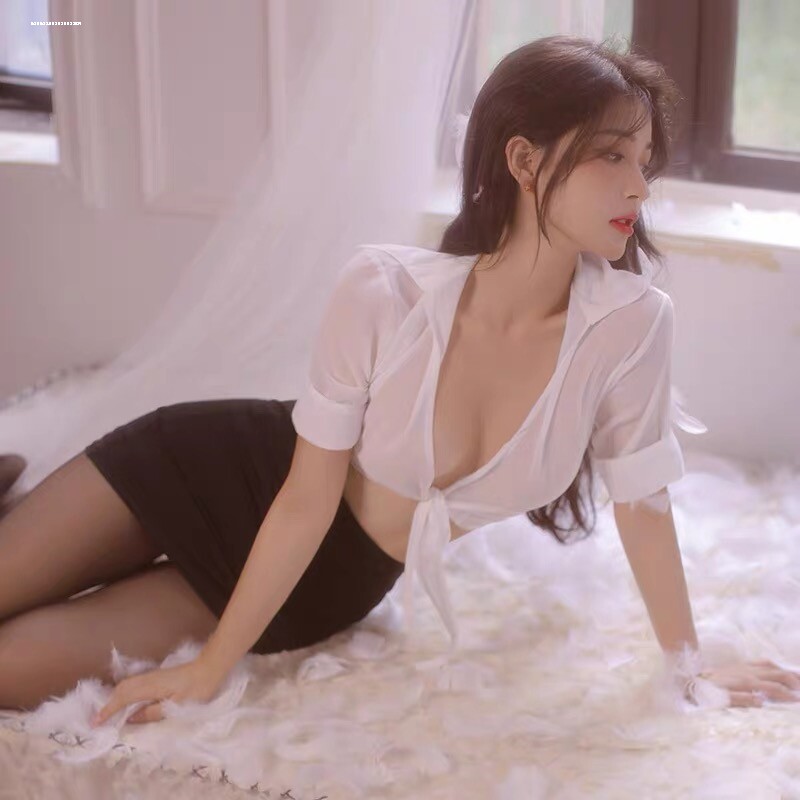 大码胖MM新款情趣内衣制服诱惑女装性感短裙秘书套装
