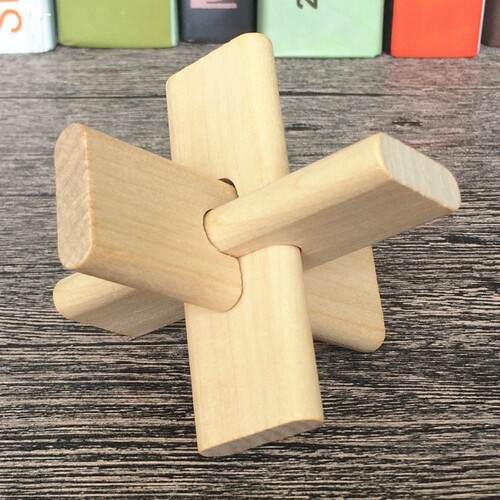 鲁班锁套装孔明锁儿童益智力解环扣动脑玩具成年高难度
