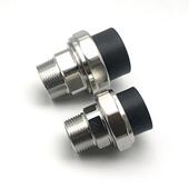 极速PE内丝外牙不锈钢活接4分6分1寸D双头热熔活动接头202532水管