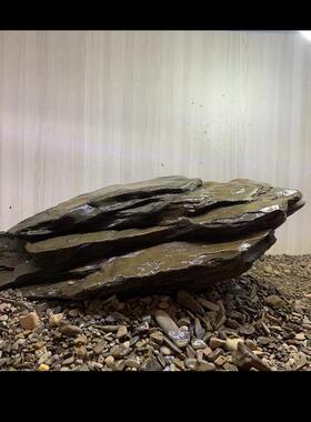 新品原生溪流石溪流石p造景石原生缸造景龟趴石鱼缸主石千层石岩