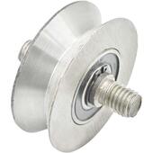 极速角铁轮V型轮三角轮槽轮轨道轮三角铁L自动门轮子拉门移门滑轮