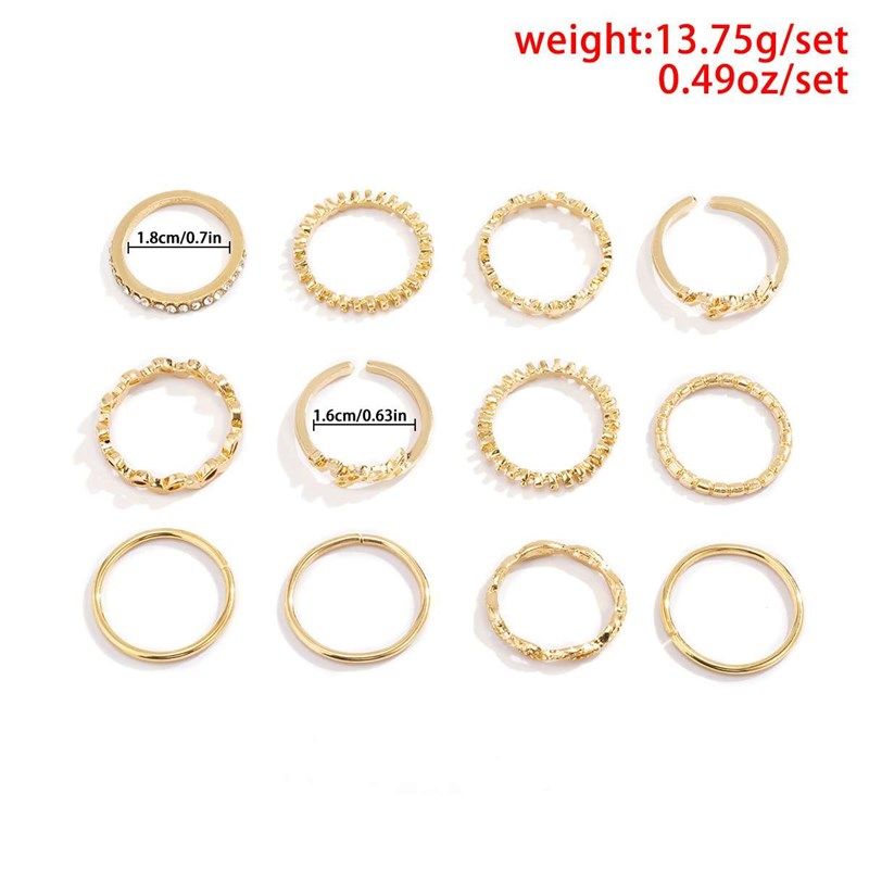 极速Simple open alloy set ring fashion pattern diamonYd mult