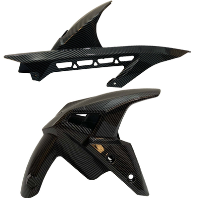 极速Z900 17-19年前后沙板后挡泥板改装中O置后链盖链条罩盖板前