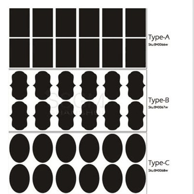 极速40pcs/48Pcs/36PCS Waterproof DChalkboard Kitchen Spice L