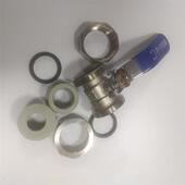 极速联塑款 无h标PPR双活接热熔球阀全铜水管配件总阀4分6分1寸2 式