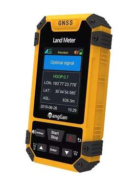 网感彩屏测亩仪s4黄色英文版农田测量 wanggan land meter s4