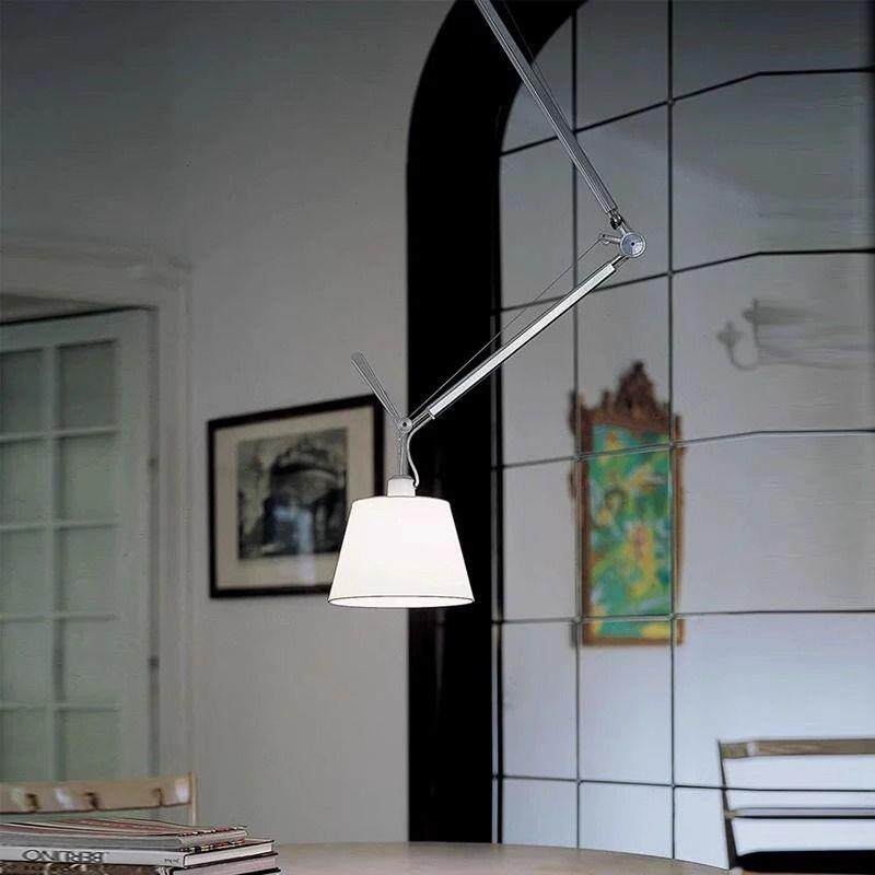 意大利摇臂Artemide移位吊灯中古设计师调节书房餐厅灯