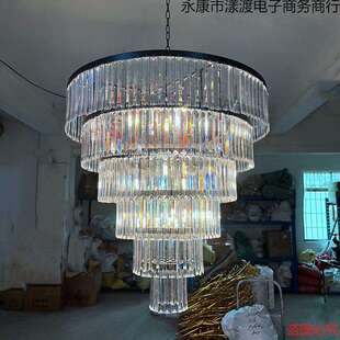 新款亚克力水晶冰条吊灯婚庆酒店宴会厅吊顶挂件舞台布置创意灯具
