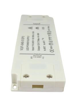 48W12V24V 过认证可做IP44 65塑料壳 高功率因数 薄14.5mmLED电源