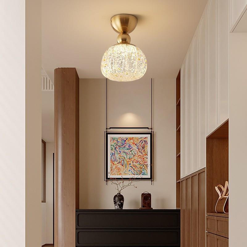 轻奢极简卧室床头小吊灯护眼南瓜简约现代民宿入户玄关走廊过道灯