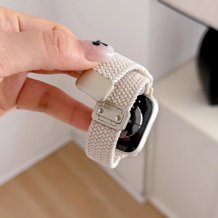 优嗖嗖适用小米编织磁吸女生表带