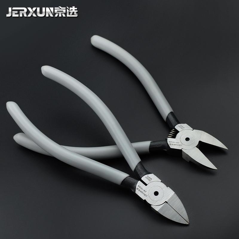 新品京选水口钳5寸n斜口钳剪钳子斜嘴偏口剪线钳工具钳电信模型电图片