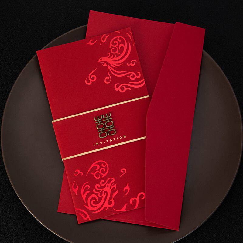 新品请柬新请柬喜帖边清新创意结婚喜帖请柬喜帖T请柬喜粉色婚礼