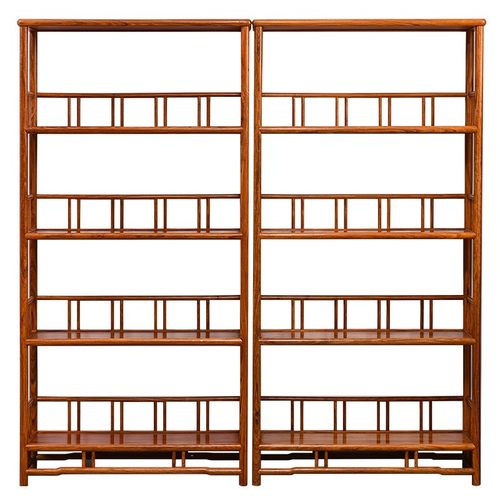 极速红木家d具花梨木书架实木中式客厅落地置物架刺猬紫檀书橱架