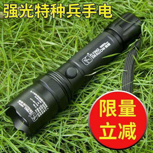 新品强光手电筒充电专用小便携v氙气灯户外远射1000超亮特种兵500