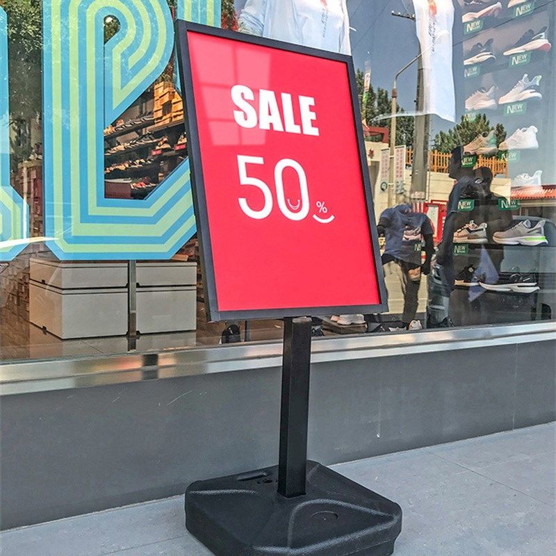 极速户外注水海报架防风广告牌x 注水立牌 广告架展示架立式招聘