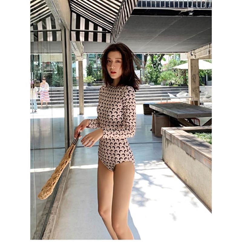 极速泳衣女insj连体三角性感露背显瘦沙滩比基尼黑色遮肚聚拢 温