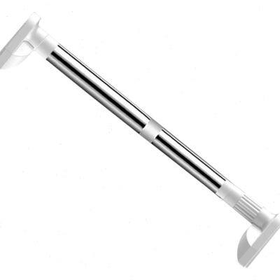 新品免打孔e伸缩杆窗帘杆子浴室卫生间架浴帘杆卧室阳台撑杆挂衣