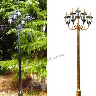 极速3米庭h院灯5u头p小区路灯高杆k灯草坪灯防水灯户外灯小区景观