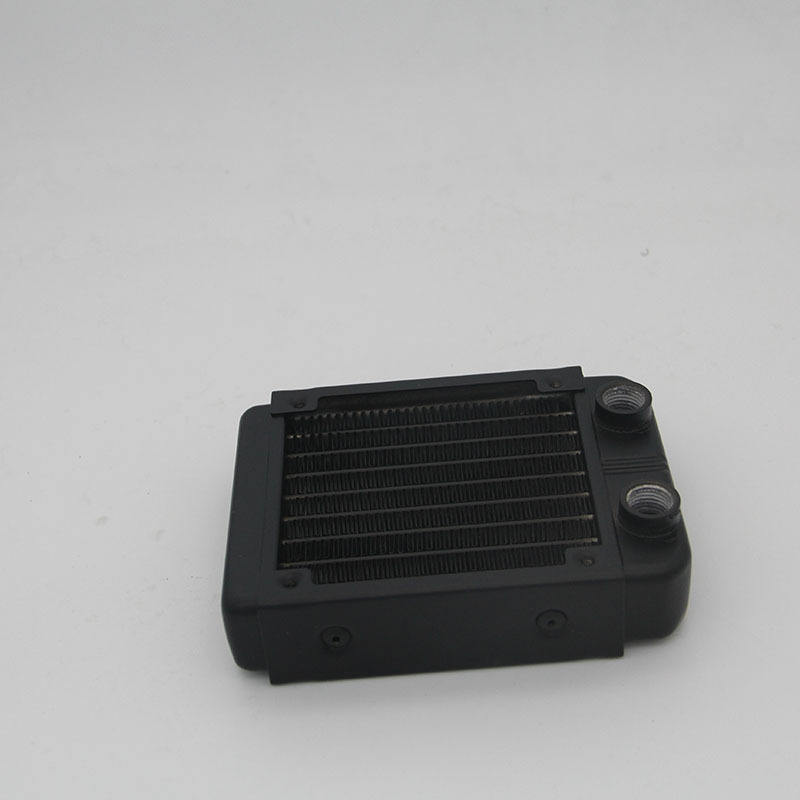 极速散热水排铝排水冷散热器电脑水冷机车散热P排90螺纹口工业排