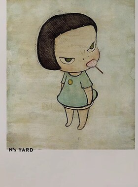 新品奈良美智Ns YARD装饰画海报版画艺术NARA卧室W潮流壁高清杂
