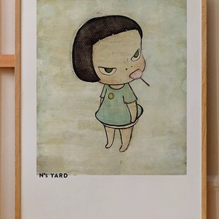 新品奈良美智Ns YARD装饰画海报版画艺术NARA卧室W潮流壁高清杂