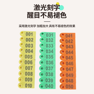 极速激光打字TPU羊耳标带字耳标牌羊用J耳号钳羊识别号码铜头不掉