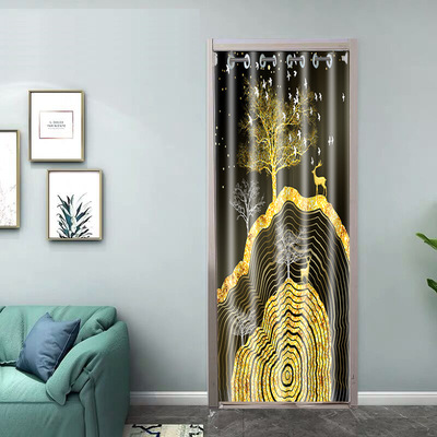 极速f recstaurant cloth-proof air-cooling Art half curtain l
