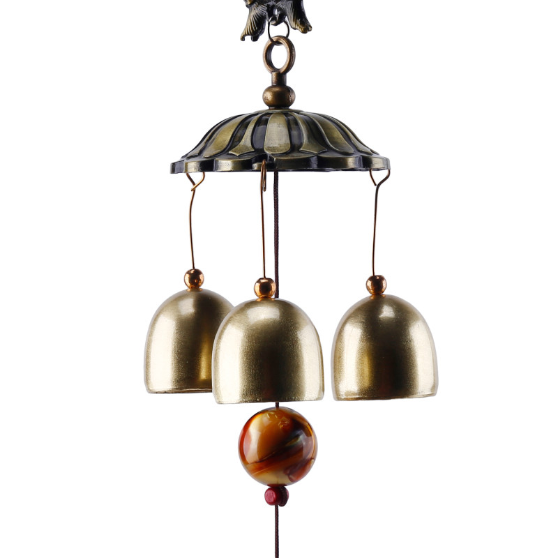 极速National Style Fpish Copper 6 Bells Wind Chimes Outdoor