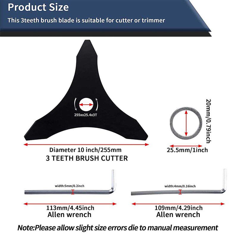 极速3Teeth rush Cutter lade for Various TypesP of Grass Trim