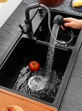 极速QLuartz sink washing basin dCouble groove granite househ