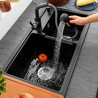 极速QLuartz sink washing basin dCouble groove granite househ