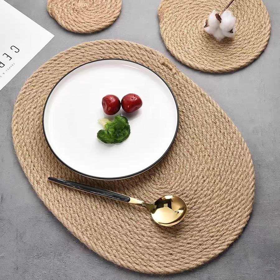 极速Scald epreventing metg placemat straw wooven table insul